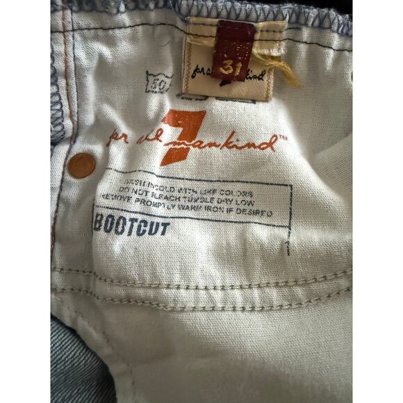 7 For All Mankind A Pea In The Pod Maternity Boot Cut Flare Jeans Size 31 - Picture 6 of 7